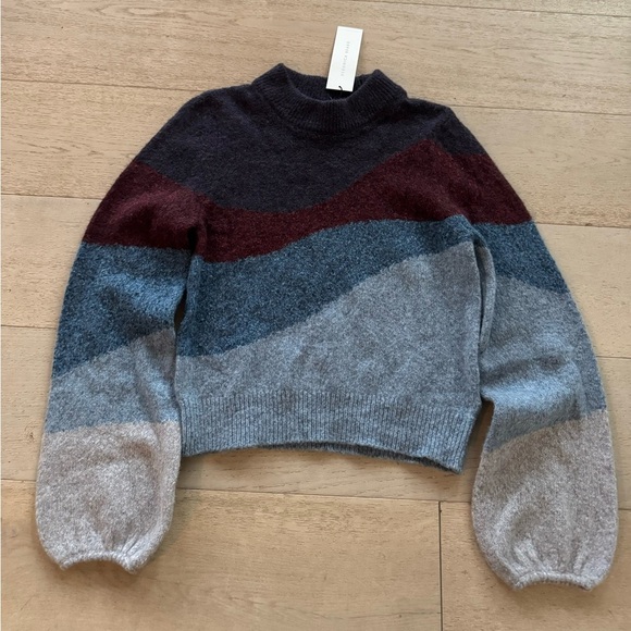 NWT Veronica Beard Alexey colorblock sweater pullover M - Picture 6 of 9